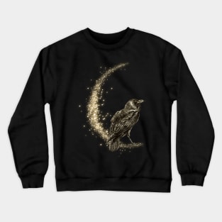 Raven Spirit Animal - Pagan Moon Crewneck Sweatshirt